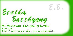 etelka batthyany business card